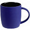 Кружка Surprise Touch Black c покрытием софт-тач, синяя с логотипом в Нефтекамске заказать по выгодной цене в кибермаркете AvroraStore