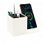 Настольный органайзер Elegans c беспроводной зарядкой - Белый BB с логотипом в Нефтекамске заказать по выгодной цене в кибермаркете AvroraStore