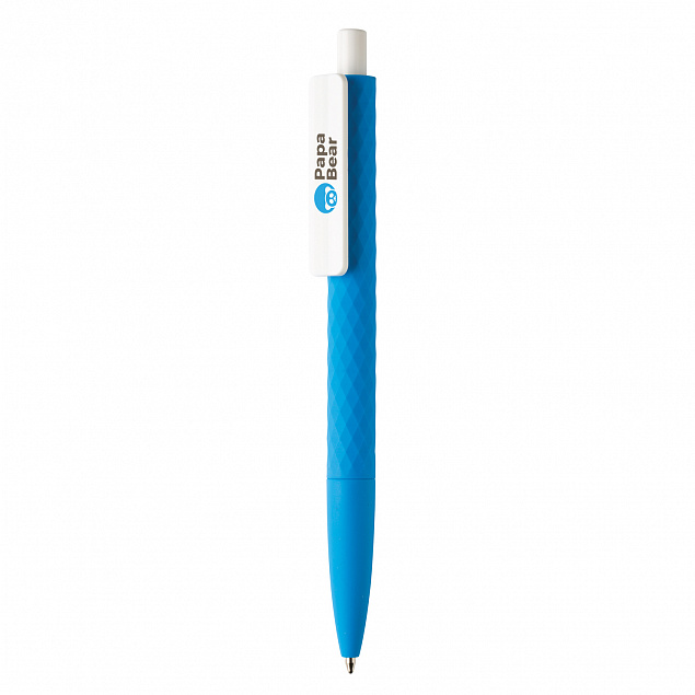 Ручка X3 Smooth Touch, синий с логотипом в Нефтекамске заказать по выгодной цене в кибермаркете AvroraStore