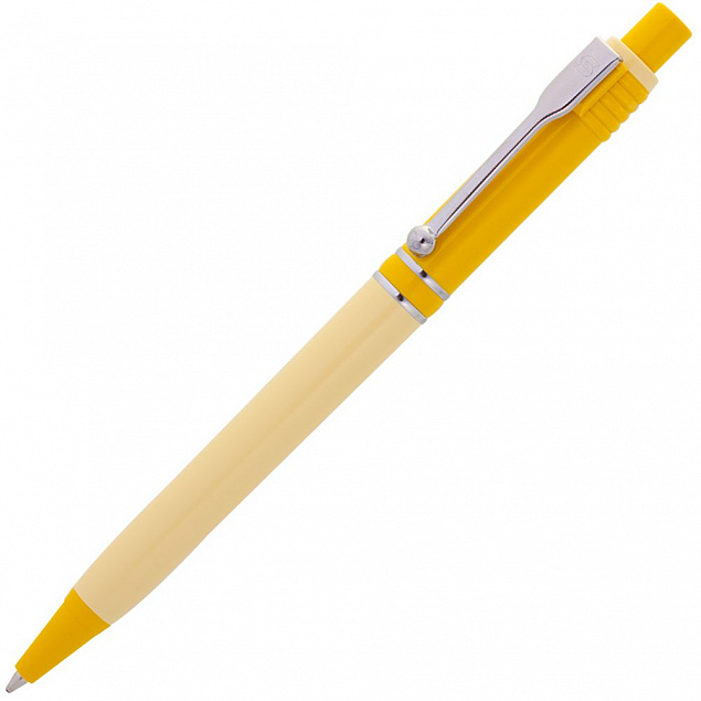 Ручка шариковая Raja Shade, желтая с логотипом в Нефтекамске заказать по выгодной цене в кибермаркете AvroraStore