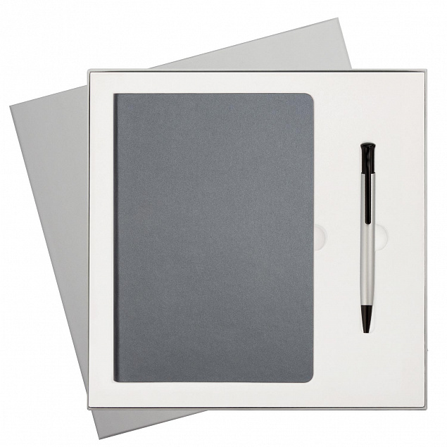 Подарочный набор Portobello/Star серый (Ежедневник недат А5, Ручка) с логотипом в Нефтекамске заказать по выгодной цене в кибермаркете AvroraStore