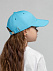Бейсболка детская Capture Kids, голубая с логотипом в Нефтекамске заказать по выгодной цене в кибермаркете AvroraStore