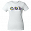 Футболка женская «Новый GOD», белая с логотипом в Нефтекамске заказать по выгодной цене в кибермаркете AvroraStore