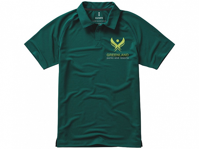 Рубашка поло Ottawa мужская, изумрудный с логотипом в Нефтекамске заказать по выгодной цене в кибермаркете AvroraStore