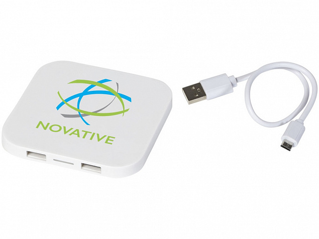 Беспроводное зарядное устройство-хаб «Ozone» с логотипом в Нефтекамске заказать по выгодной цене в кибермаркете AvroraStore