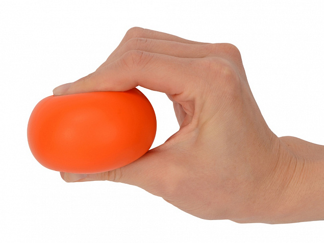 Мячик-антистресс Малевич, оранжевый с логотипом в Нефтекамске заказать по выгодной цене в кибермаркете AvroraStore