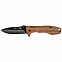 Складной нож Stinger 632ZW, эбеновое дерево с логотипом в Нефтекамске заказать по выгодной цене в кибермаркете AvroraStore
