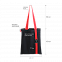 Шопер Superbag black (чёрный с красным) с логотипом в Нефтекамске заказать по выгодной цене в кибермаркете AvroraStore