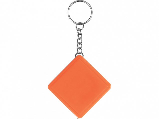 Брелок-рулетка, 1 м., оранжевый с логотипом в Нефтекамске заказать по выгодной цене в кибермаркете AvroraStore