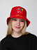 Панама Bizbolka Challenge, красная с логотипом в Нефтекамске заказать по выгодной цене в кибермаркете AvroraStore