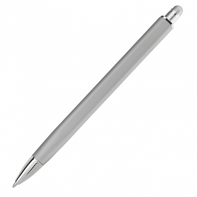 Шариковая ручка Quattro, серебряная с логотипом в Нефтекамске заказать по выгодной цене в кибермаркете AvroraStore