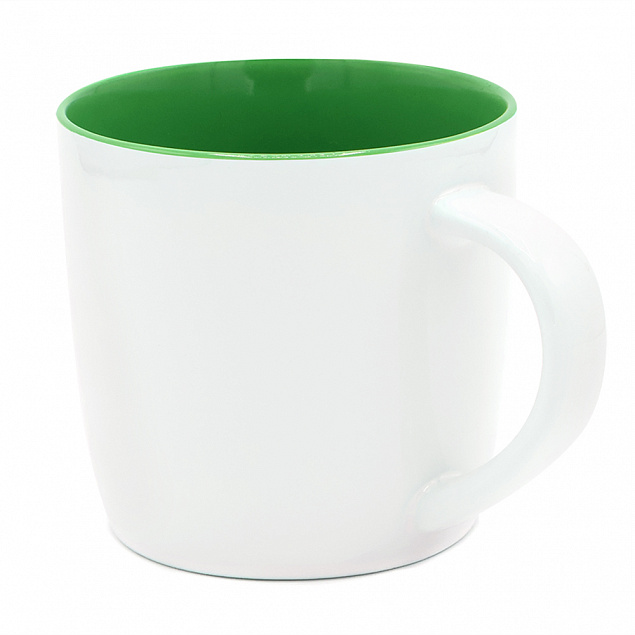 Кружка Happy, зеленый с логотипом в Нефтекамске заказать по выгодной цене в кибермаркете AvroraStore