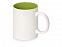 Кружка Sublime Color XL для сублимации 440мл, белый/зеленое яблоко с логотипом в Нефтекамске заказать по выгодной цене в кибермаркете AvroraStore