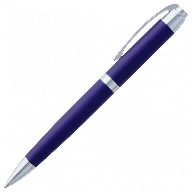 Ручка шариковая Razzo Chrome, синяя с логотипом в Нефтекамске заказать по выгодной цене в кибермаркете AvroraStore