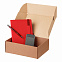 Подарочный набор Alpha, красный (ежедневник, ручка, аккумулятор) с логотипом в Нефтекамске заказать по выгодной цене в кибермаркете AvroraStore