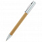 Ручка &quot;Игнасия&quot; с корпусом из бамбука, серебристый с логотипом в Нефтекамске заказать по выгодной цене в кибермаркете AvroraStore