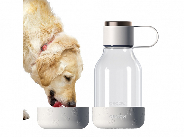 Бутылка для воды DOG BOWL, 1500 мл, белый с логотипом в Нефтекамске заказать по выгодной цене в кибермаркете AvroraStore