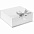 Коробка на лентах Tie Up, малая, серебристая с логотипом в Нефтекамске заказать по выгодной цене в кибермаркете AvroraStore