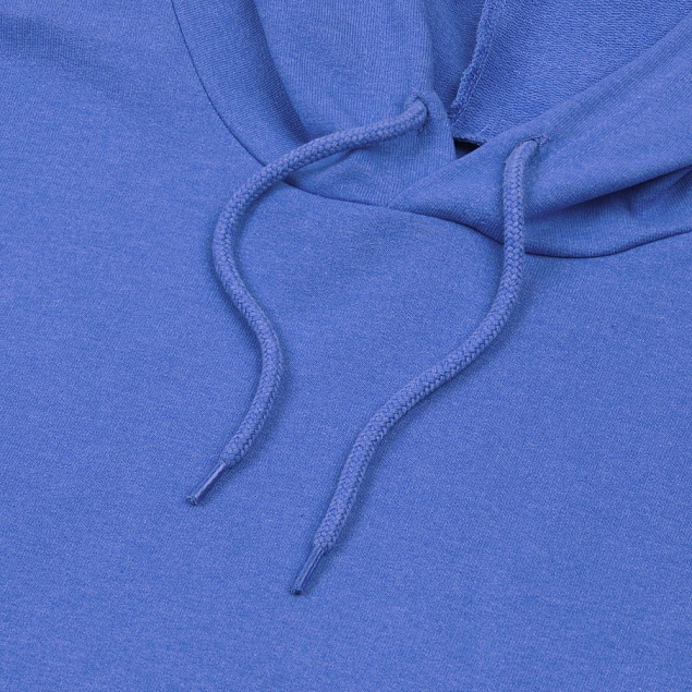 Толстовка с капюшоном унисекс Hoodie, ярко-синий меланж с логотипом в Нефтекамске заказать по выгодной цене в кибермаркете AvroraStore