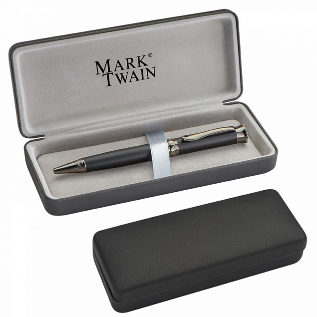 Металлическая ручка Маrk Twain с логотипом в Нефтекамске заказать по выгодной цене в кибермаркете AvroraStore