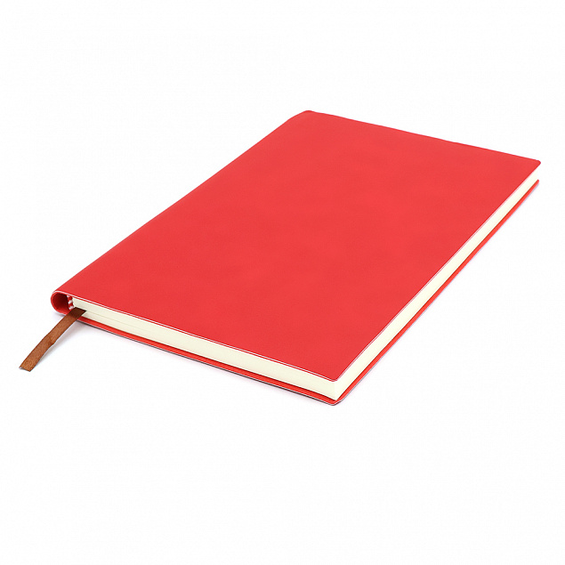 Блокнот A5 &quot;Donnie&quot; c карманом для ручки, красный с логотипом в Нефтекамске заказать по выгодной цене в кибермаркете AvroraStore