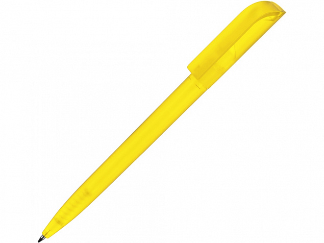 Ручка шариковая Миллениум фрост желтая с логотипом в Нефтекамске заказать по выгодной цене в кибермаркете AvroraStore