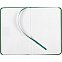 Блокнот Nota Bene, зеленый с логотипом в Нефтекамске заказать по выгодной цене в кибермаркете AvroraStore