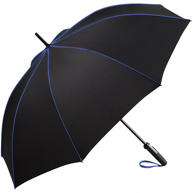 Зонт-трость Seam, синий с логотипом в Нефтекамске заказать по выгодной цене в кибермаркете AvroraStore