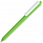 Ручка шариковая Pigra P03 Mat, светло-зеленая с белым с логотипом в Нефтекамске заказать по выгодной цене в кибермаркете AvroraStore