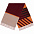 Палантин Charming, коричневый с оранжевым с логотипом в Нефтекамске заказать по выгодной цене в кибермаркете AvroraStore