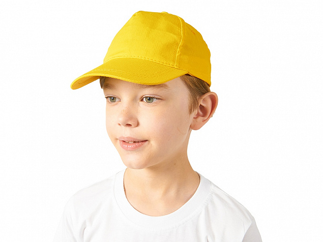 Бейсболка Memphis детская, желтый с логотипом в Нефтекамске заказать по выгодной цене в кибермаркете AvroraStore