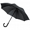 Зонт-трость Alessio, черный с логотипом в Нефтекамске заказать по выгодной цене в кибермаркете AvroraStore