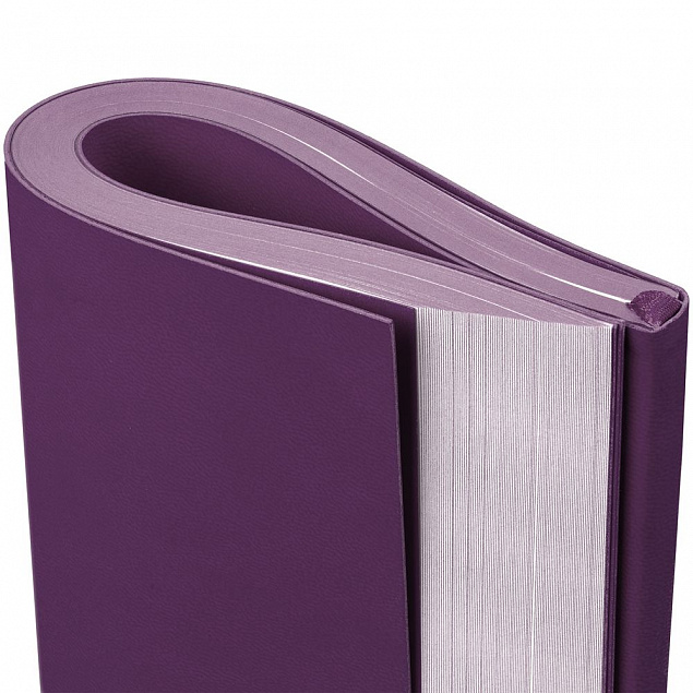 Ежедневник Flat, недатированный, фиолетовый с логотипом в Нефтекамске заказать по выгодной цене в кибермаркете AvroraStore