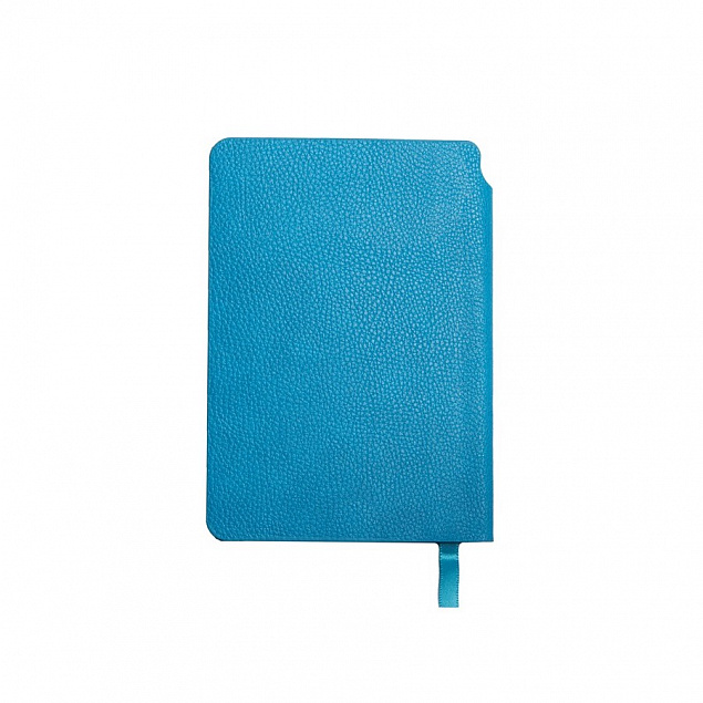 Ежедневник недатированный SALLY, A6, голубой, кремовый блок с логотипом в Нефтекамске заказать по выгодной цене в кибермаркете AvroraStore