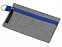 Универсальный пенал из переработанного полиэстера RPET Holder, серый/синий с логотипом в Нефтекамске заказать по выгодной цене в кибермаркете AvroraStore