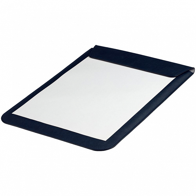 Папка-планшет для бумаг Petrus, темно-синяя с логотипом в Нефтекамске заказать по выгодной цене в кибермаркете AvroraStore