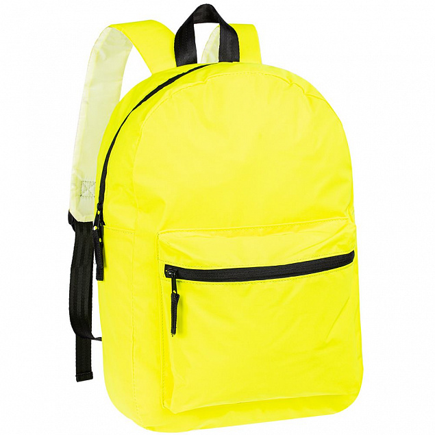 Рюкзак Manifest Color из светоотражающей ткани, желтый неон с логотипом в Нефтекамске заказать по выгодной цене в кибермаркете AvroraStore