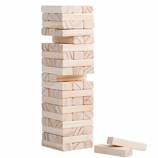Игра «Деревянная башня», большая с логотипом в Нефтекамске заказать по выгодной цене в кибермаркете AvroraStore