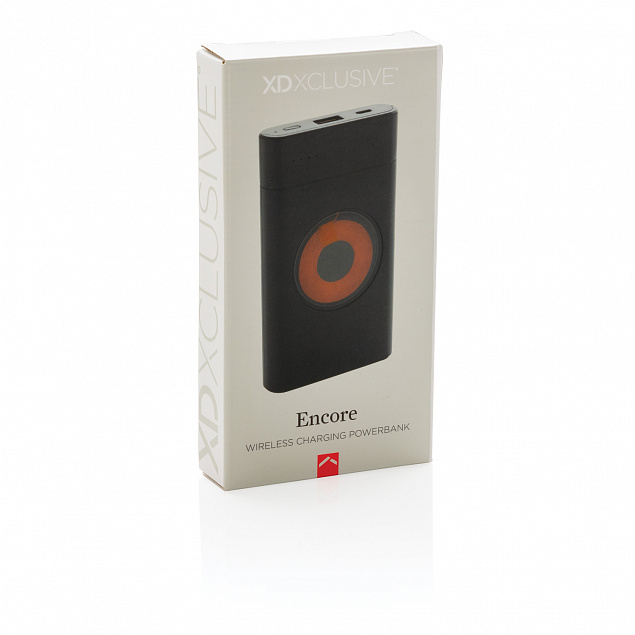 Беспроводной внешний аккумулятор Encore, 8000 mAh с логотипом в Нефтекамске заказать по выгодной цене в кибермаркете AvroraStore