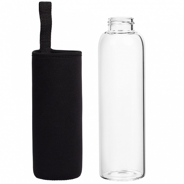 Бутылка для воды Sleeve Ace, черная с логотипом в Нефтекамске заказать по выгодной цене в кибермаркете AvroraStore