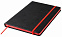 Блокнот A6 LECTOR, черный, красный с логотипом в Нефтекамске заказать по выгодной цене в кибермаркете AvroraStore