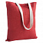 Холщовая сумка на плечо Juhu, красная с логотипом в Нефтекамске заказать по выгодной цене в кибермаркете AvroraStore