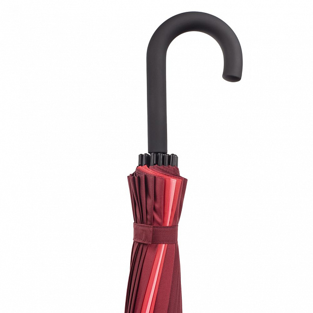 Зонт-трость «Спектр»,красный с логотипом в Нефтекамске заказать по выгодной цене в кибермаркете AvroraStore
