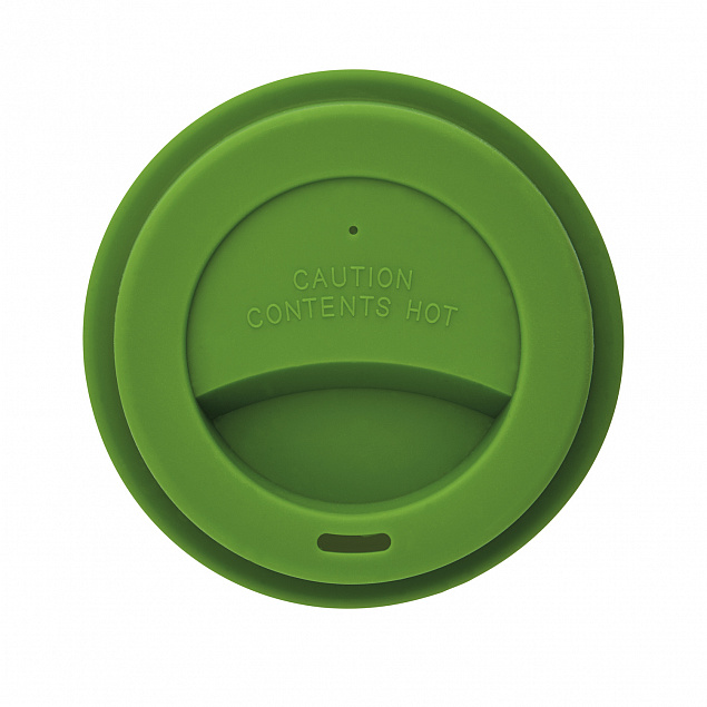 Стакан с крышкой PLA, 350 мл, зеленый с логотипом в Нефтекамске заказать по выгодной цене в кибермаркете AvroraStore