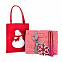 Набор подарочный NEWSPIRIT: сумка, свечи, плед, украшение, красный с логотипом в Нефтекамске заказать по выгодной цене в кибермаркете AvroraStore