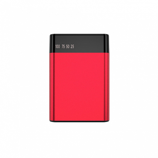 Внешний аккумулятор Apria 10000 mAh - Красный PP с логотипом в Нефтекамске заказать по выгодной цене в кибермаркете AvroraStore