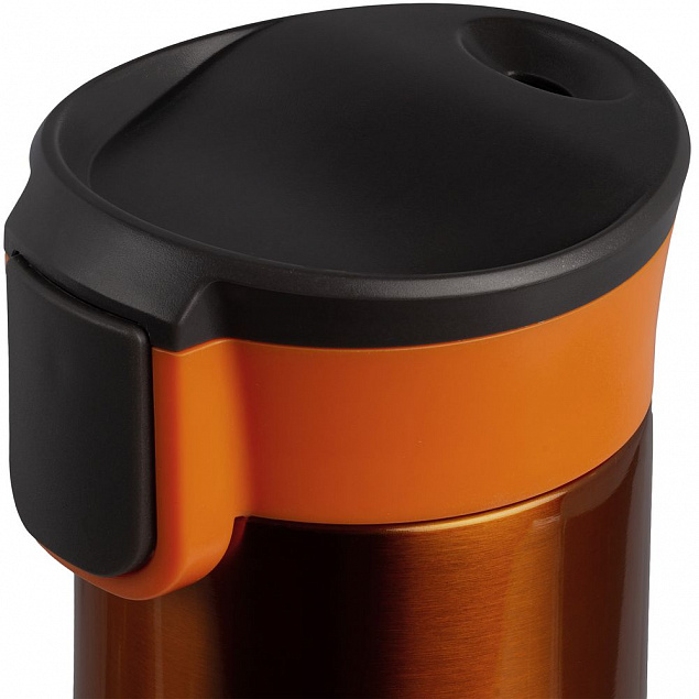 Термостакан Tralee, оранжевый с логотипом в Нефтекамске заказать по выгодной цене в кибермаркете AvroraStore