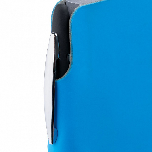 Ежедневник Flexpen Mini, недатированный, голубой с логотипом в Нефтекамске заказать по выгодной цене в кибермаркете AvroraStore
