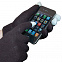 Перчатки мужские для работы с сенсорными экранами, синие с логотипом в Нефтекамске заказать по выгодной цене в кибермаркете AvroraStore