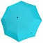 Складной зонт U.090, бирюзовый с логотипом в Нефтекамске заказать по выгодной цене в кибермаркете AvroraStore